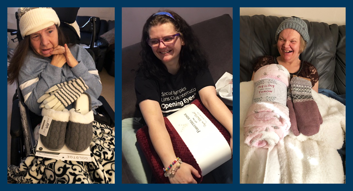 Bonnie, Jess, and Paula love their gifts!